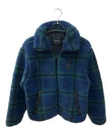 COACH（コーチ）の古着「ボアジャケット」｜グリーン×ネイビー