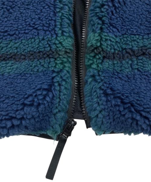 COACH（コーチ）COACH (コーチ) ボアジャケット グリーン×ネイビー サイズ:Sの古着・服飾アイテム