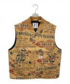LEVI'S×TOY STORYリーバイス×トイストーリー）の古着「Toy Story AOP Vest/ダック地ベスト」｜ブラウン