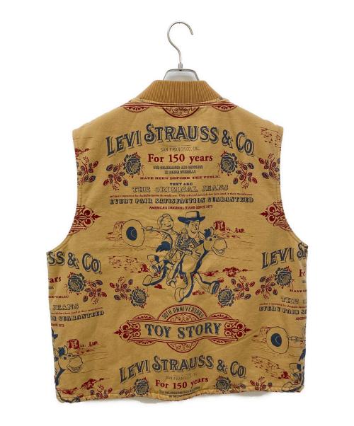 LEVI'S（リーバイス）LEVI'S (リーバイス) TOY STORY (トイストーリー) Toy Story AOP Vest/ダック地ベスト ブラウン サイズ:Ⅼの古着・服飾アイテム