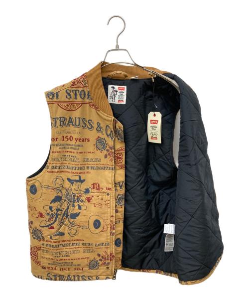 LEVI'S（リーバイス）LEVI'S (リーバイス) TOY STORY (トイストーリー) Toy Story AOP Vest/ダック地ベスト ブラウン サイズ:Ⅼの古着・服飾アイテム
