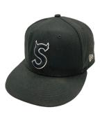 New Era×SUPREMEニューエラ×シュプリーム）の古着「S LOGO CAP/キャップ」｜ブラック