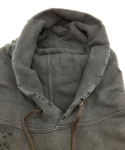 SOPHNET.（ソフネット）SOPHNET. (ソフネット) ダメージ加工パーカー ブラック サイズ:Freeの古着・服飾アイテム