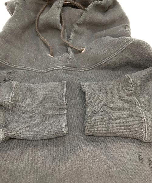 SOPHNET.（ソフネット）SOPHNET. (ソフネット) ダメージ加工パーカー ブラック サイズ:Freeの古着・服飾アイテム