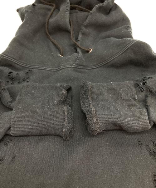 SOPHNET.（ソフネット）SOPHNET. (ソフネット) ダメージ加工パーカー ブラック サイズ:Freeの古着・服飾アイテム