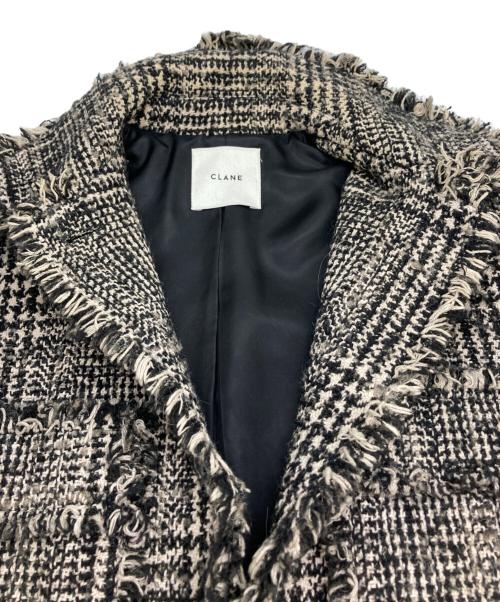 CLANE（クラネ）CLANE (クラネ) ミックスツイードブルゾン ベージュ サイズ:1の古着・服飾アイテム