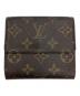 LOUIS VUITTON (ルイ ヴィトン) ポルトフォイユ・エリーズ/モノグラムウォレット ブラウン：17000円