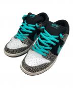 NIKE SBナイキエスビー）の古着「SBDunk Low "Elephant/Safari"/ミドルカットスニーカー」｜ブラック×グリーン