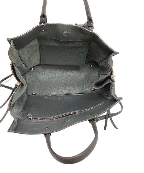 BALENCIAGA（バレンシアガ）BALENCIAGA (バレンシアガ) ペーパーミニ2WAY ハンドバッグ グレーの古着・服飾アイテム