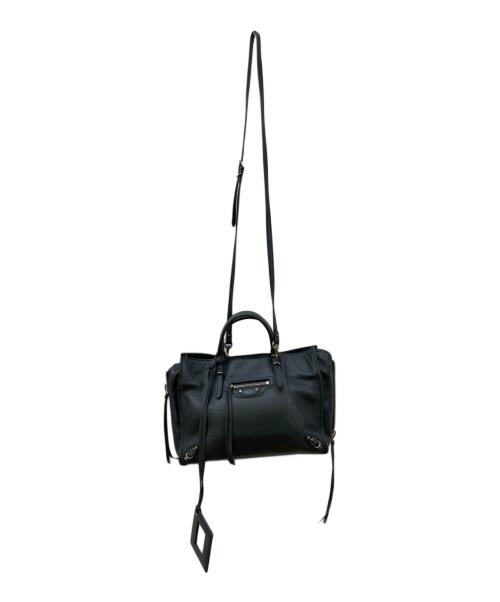 BALENCIAGA（バレンシアガ）BALENCIAGA (バレンシアガ) ペーパーミニ2WAY ハンドバッグ グレーの古着・服飾アイテム