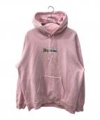 SUPREMEシュプリーム）の古着「Bling Box Logo Hooded Sweatshirt/パーカー」｜グレー