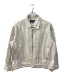 HUF（ハフ）の古着「WAFFLE WEAVING ZIP LS SHIRT」｜ベージュ