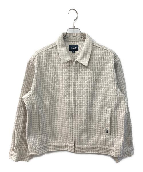 HUF（ハフ）HUF (ハフ) WAFFLE WEAVING ZIP LS SHIRT ベージュ サイズ:Mの古着・服飾アイテム