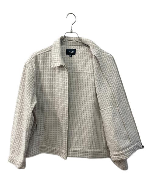 HUF（ハフ）HUF (ハフ) WAFFLE WEAVING ZIP LS SHIRT ベージュ サイズ:Mの古着・服飾アイテム