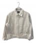 HUF（ハフ）の古着「WAFFLE WEAVING ZIP LS SHIRT」｜ベージュ