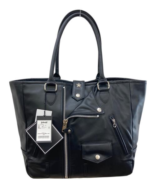 Schott（ショット）Schott (ショット) LEATHER RIDERS TOTE BAG ブラック サイズ:- 未使用品の古着・服飾アイテム
