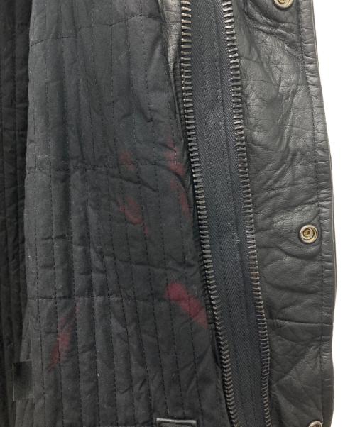 AKM（エーケーエム）AKM (エーケーエム) カーフレザーフィールドジャケット ブラック サイズ:Lの古着・服飾アイテム
