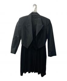 COMME des GARCONS（コムデギャルソン）の古着「プリーツドッキングジャケット」｜ブラック