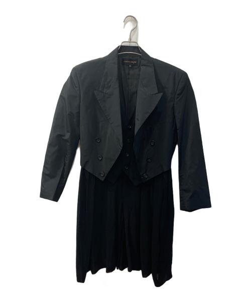 COMME des GARCONS（コムデギャルソン）COMME des GARCONS (コムデギャルソン) プリーツドッキングジャケット ブラック サイズ:Mの古着・服飾アイテム