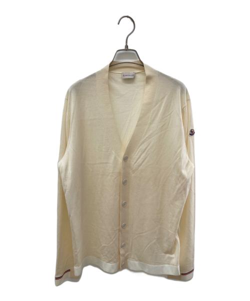 MONCLER（モンクレール）MONCLER (モンクレール) MAGLIA TRICOT CARDIGAN/カーディガン アイボリー サイズ:XLの古着・服飾アイテム