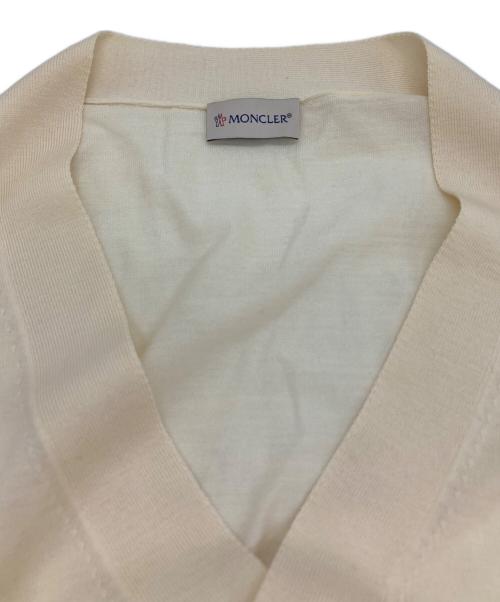 MONCLER（モンクレール）MONCLER (モンクレール) MAGLIA TRICOT CARDIGAN/カーディガン アイボリー サイズ:XLの古着・服飾アイテム
