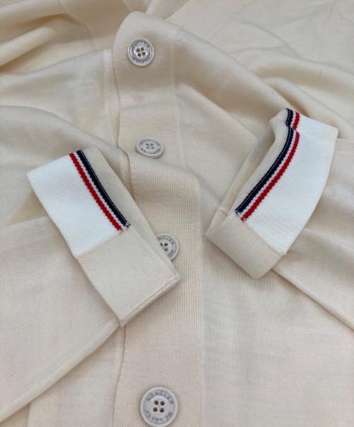 MONCLER（モンクレール）MONCLER (モンクレール) MAGLIA TRICOT CARDIGAN/カーディガン アイボリー サイズ:XLの古着・服飾アイテム