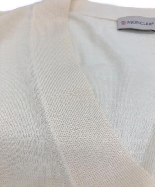 MONCLER（モンクレール）MONCLER (モンクレール) MAGLIA TRICOT CARDIGAN/カーディガン アイボリー サイズ:XLの古着・服飾アイテム