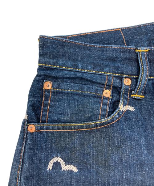 EVISU（エヴィス）EVISU (エヴィス) 総刺繍デニムパンツ インディゴ サイズ:W32×L35の古着・服飾アイテム