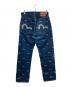 EVISU (エヴィス) 総刺繍デニムパンツ インディゴ サイズ:W32×L35：21000円
