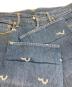 中古・古着 EVISU (エヴィス) 総刺繍デニムパンツ インディゴ サイズ:W32×L35：21000円