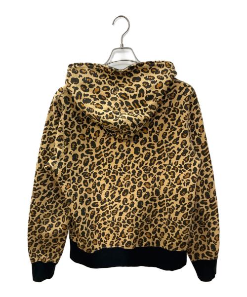 A BATHING APE（アベイシングエイプ）A BATHING APE (アベイシングエイプ) レオパードジップパーカー イエロー サイズ:Lの古着・服飾アイテム