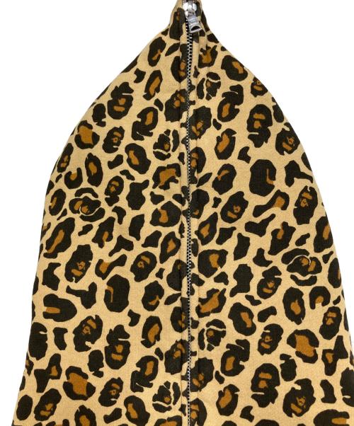 A BATHING APE（アベイシングエイプ）A BATHING APE (アベイシングエイプ) レオパードジップパーカー イエロー サイズ:Lの古着・服飾アイテム