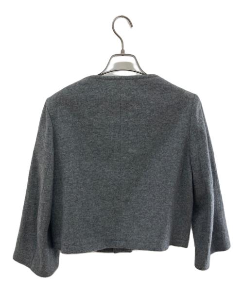 LIMI feu（リミフゥ）LIMI feu (リミフゥ) クロップドウールジャケット グレー サイズ:Sの古着・服飾アイテム