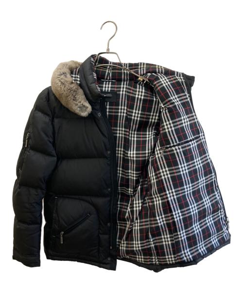 BURBERRY BLACK LABEL（バーバリーブラックレーベル）BURBERRY BLACK LABEL (バーバリーブラックレーベル) 裏ノヴァチェックダウンジャケット ブラック サイズ:Mの古着・服飾アイテム