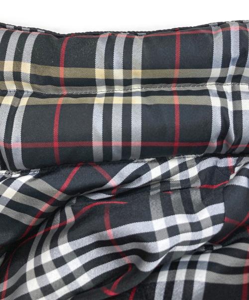 BURBERRY BLACK LABEL（バーバリーブラックレーベル）BURBERRY BLACK LABEL (バーバリーブラックレーベル) 裏ノヴァチェックダウンジャケット ブラック サイズ:Mの古着・服飾アイテム