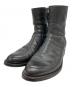 LUCCHESE（ルケーシー）の古着「サイドジップブーツ」｜ブラック