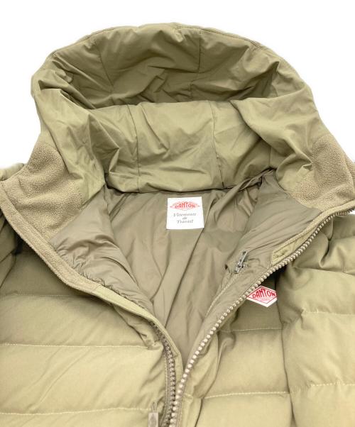 DANTON（ダントン）DANTON (ダントン) フード付きミドルダウンジャケット カーキ サイズ:Ｓの古着・服飾アイテム