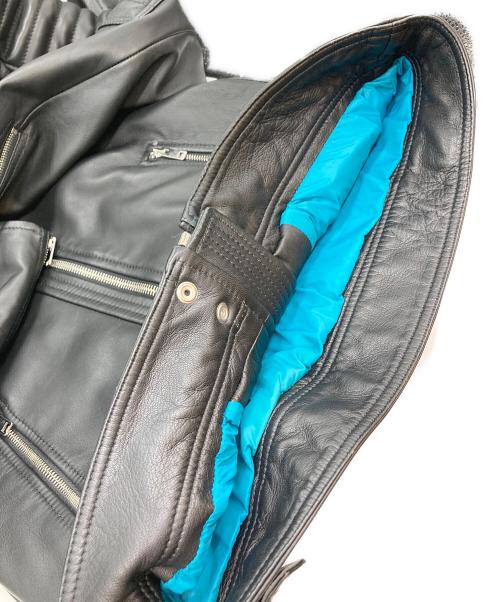 DIESEL（ディーゼル）DIESEL (ディーゼル) シープレザーシングルライダースジャケット ブラック サイズ:Ⅼの古着・服飾アイテム