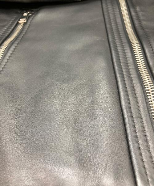 DIESEL（ディーゼル）DIESEL (ディーゼル) シープレザーシングルライダースジャケット ブラック サイズ:Ⅼの古着・服飾アイテム