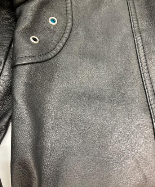 DIESEL（ディーゼル）DIESEL (ディーゼル) シープレザーシングルライダースジャケット ブラック サイズ:Ⅼの古着・服飾アイテム
