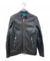 DIESEL（ディーゼル）の古着「シープレザーシングルライダースジャケット」｜ブラック