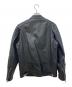 DIESEL (ディーゼル) シープレザーシングルライダースジャケット ブラック サイズ:Ⅼ：25000円