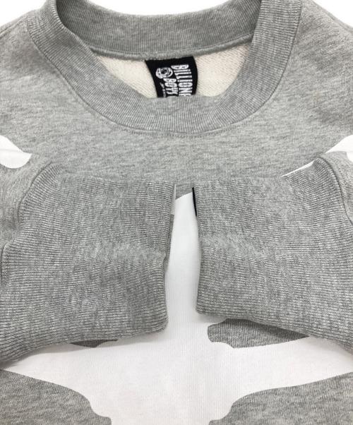 BILLIONAIRE BOYS CLUB（ビリオネアボーイズクラブ）BILLIONAIRE BOYS CLUB (ビリオネアボーイズクラブ) BOUNTY HUNTER (バウンティハンター) ボーンプリントスウェット グレー サイズ:Ⅼの古着・服飾アイテム