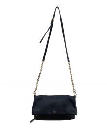 TORY BURCH（トリーバーチ）の古着「レザーショルダーバッグ」｜ブラック
