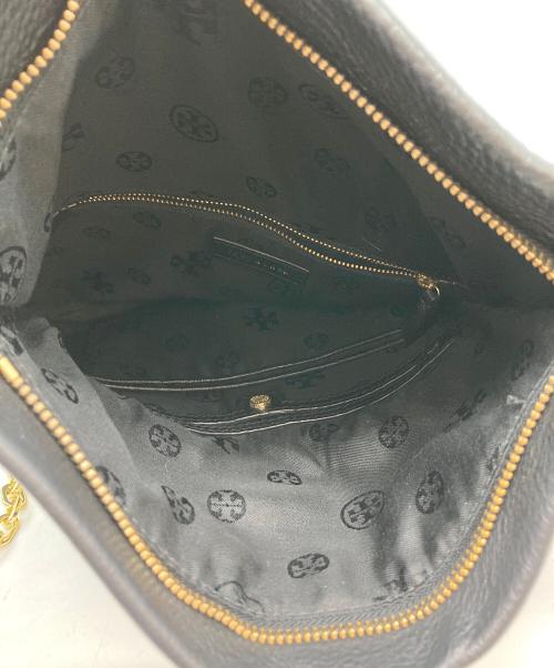 TORY BURCH（トリーバーチ）TORY BURCH (トリーバーチ) レザーショルダーバッグ ブラック サイズ:-の古着・服飾アイテム