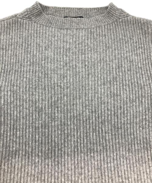 DRAWER（ドゥロワー）Drawer (ドゥロワー) 9Gウールカシミヤアゼ編みニット グレー サイズ:‐の古着・服飾アイテム