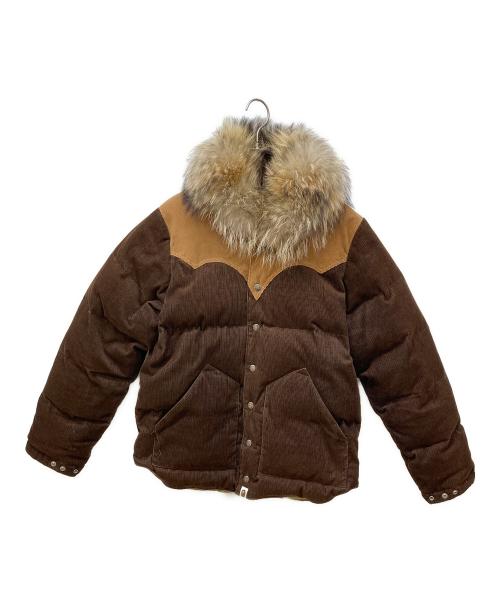 A BATHING APE（アベイシングエイプ）A BATHING APE (アベイシングエイプ) コーデュロイダウンジャケット ブラウン サイズ:Sの古着・服飾アイテム