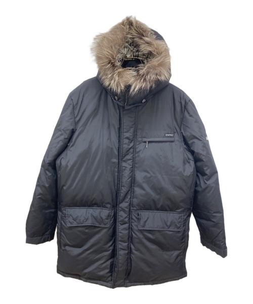 BURBERRY BLACK LABEL（バーバリーブラックレーベル）BURBERRY BLACK LABEL (バーバリーブラックレーベル) 裏ノヴァチェックダウンコート ブラック サイズ:Ⅼの古着・服飾アイテム