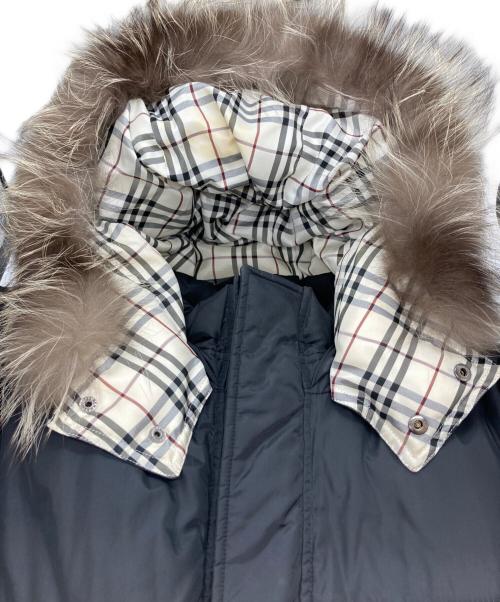 BURBERRY BLACK LABEL（バーバリーブラックレーベル）BURBERRY BLACK LABEL (バーバリーブラックレーベル) 裏ノヴァチェックダウンコート ブラック サイズ:Ⅼの古着・服飾アイテム