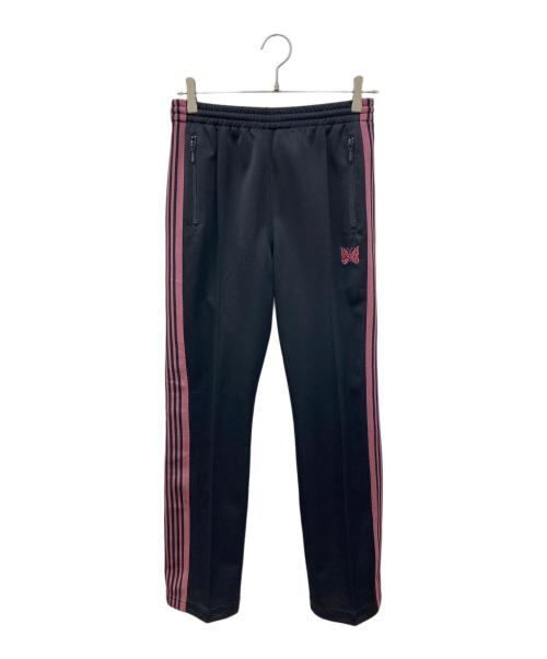 Needles（ニードルズ）Needles (ニードルズ) Narrow Track Pant Poly Smooth/トラックパンツ ブラック×ピンク サイズ:XSの古着・服飾アイテム
